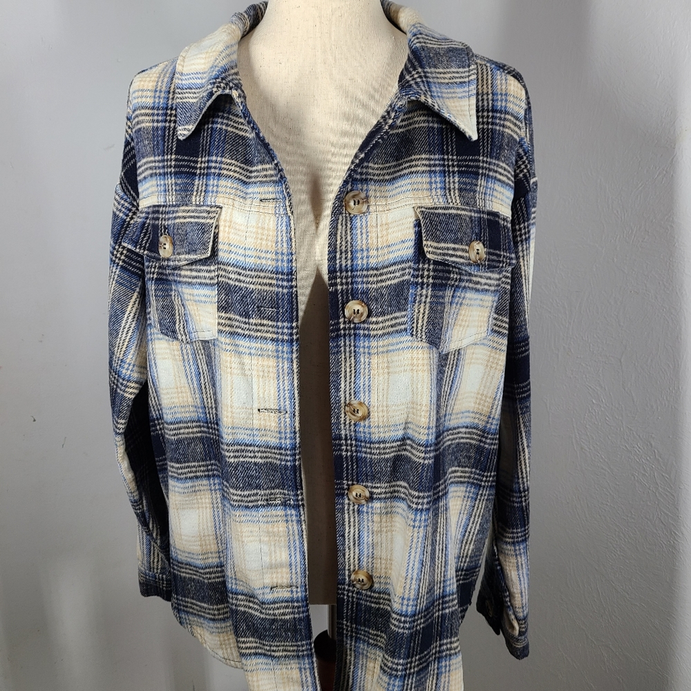 PacSun L.A. Hearts Oversized Plaid Shacket Size XS/S